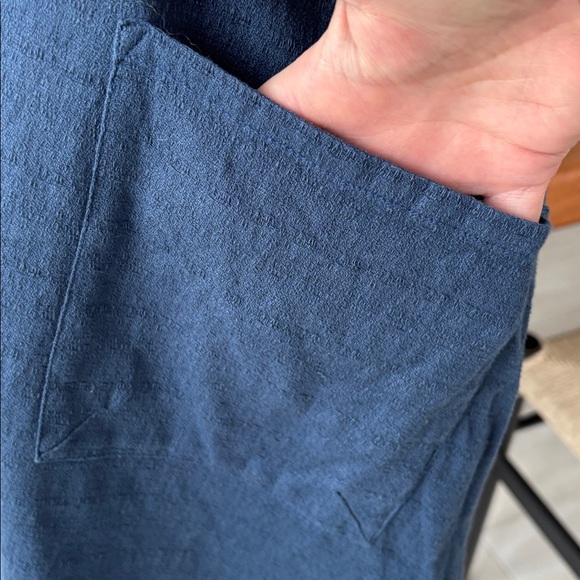 Gudrun Sjoden Organic Cotton Lagenlook Tunic Blue M - Picture 3 of 6